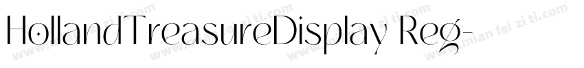 HollandTreasureDisplay Reg字体转换